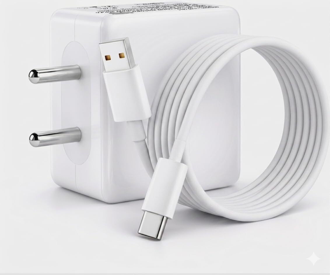 USB Fast Charging Adapter with USB to Type-C Cable, Wall Charger Combo for Android Smartphones, USB-C Devices, Fast Charging Travel Charger, Compact Power Adapter, White-image-16