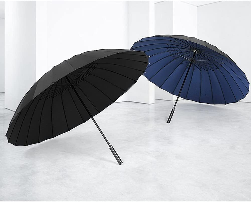 Paraguas Antiviento Paraguas Automático Grande, Paraguas De Jardín, Paraguas De Patio, Paraguas De Lluvia, Paraguas Reforzado A Prueba De Viento para Hombres Y Mujeres Paraguas Hombre Mujer (Blue : S