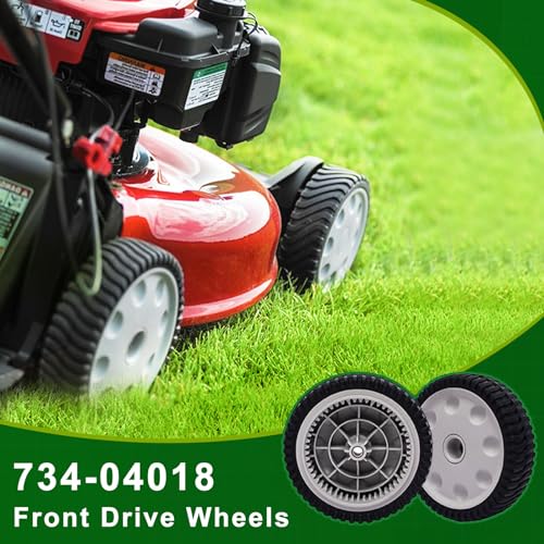 2 Pack Lawn Mower Front Drive Wheels Replaces MTD Troy-Bilt 734-04018,734-04018C,734-04018B, 734-04018A - Thumbnail 7