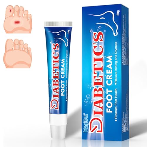 Diabetic Foot Protector Cream, Crema Pie Diabetico, 20g, Desodorizante, Crema para el Cuidado de los Pies, ies Secos y Agrietados Hidratación Profunda Piel Seca y áspera, Apto para Diabéticos