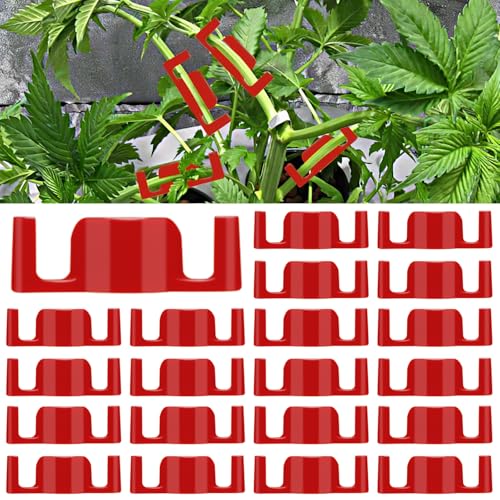 40 Pack LST Plant Training Clips – Durable & Reusable Stem Support for Low-Stress Training – Fits All Growth Stages