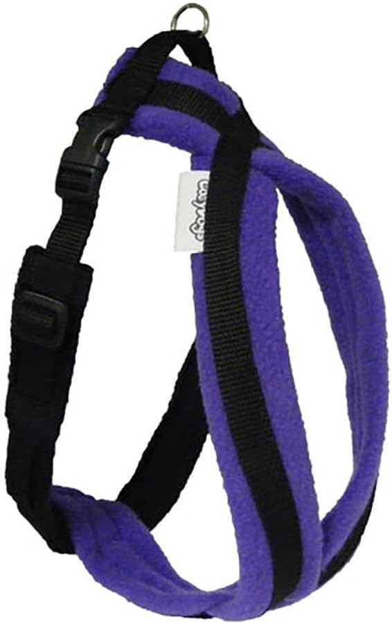 CosyDogs purple fleece dog harness sizes 0 to 6 you and your dog walk