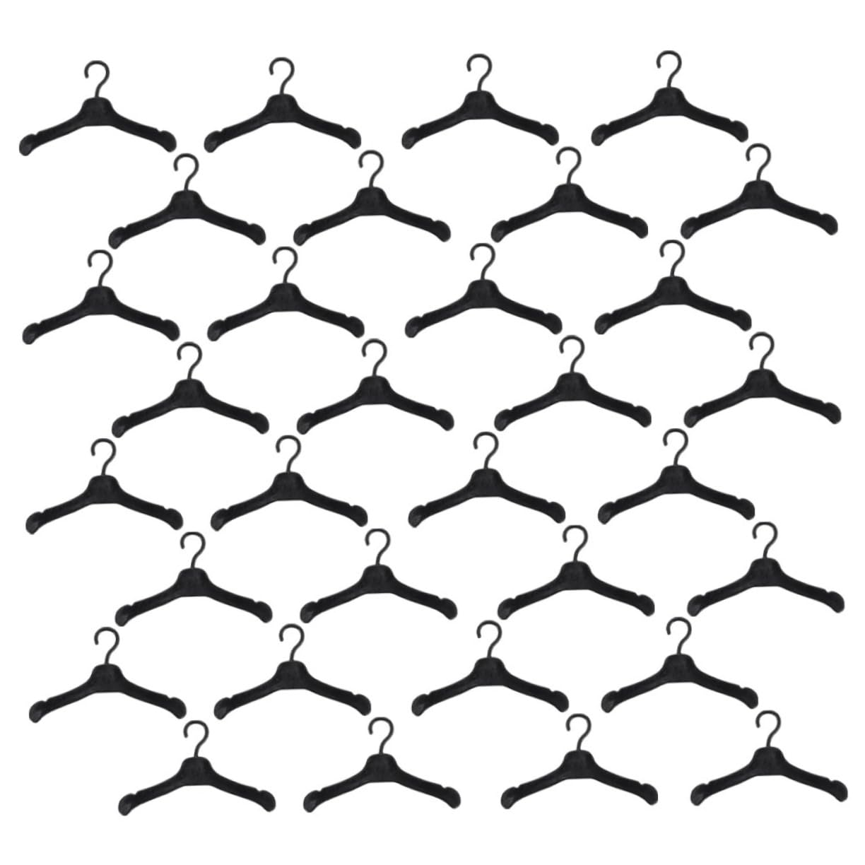 Milisten 100pcs Mini Doll Clothes Hangers Plastic Miniature Hanger for Dollhouse Wardrobe for Dress and Outfit Storage Dollhouse Accessories for Creative Play