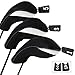 HDE Universal Golf Club Covers Golf Head Covers for Driver & Fairway Woods Golf Clubs (Set of 3) - Black