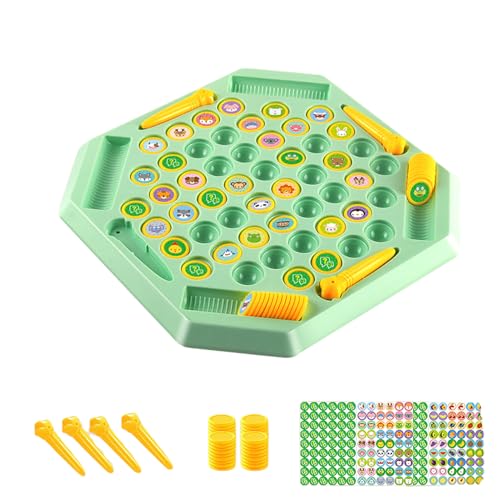 TUXCAXI Ajedrez con memoria de frutas, juego de para observación, divertido jardín de infantes, juego de combinación de animales y entrenamiento, educativo, Animales frutas 104pc