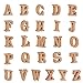 Produktbild Juvale Holzbuchstaben  Holz Alphabet Buchstaben und Zahlen Aufkleber für DIY Handwerk, Heimdekoration, natürliche Farbe 52-Count braun