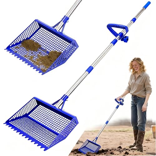 Chicken Poop Scooper & Rake 2-in-1, 304 Stainless Steel...
