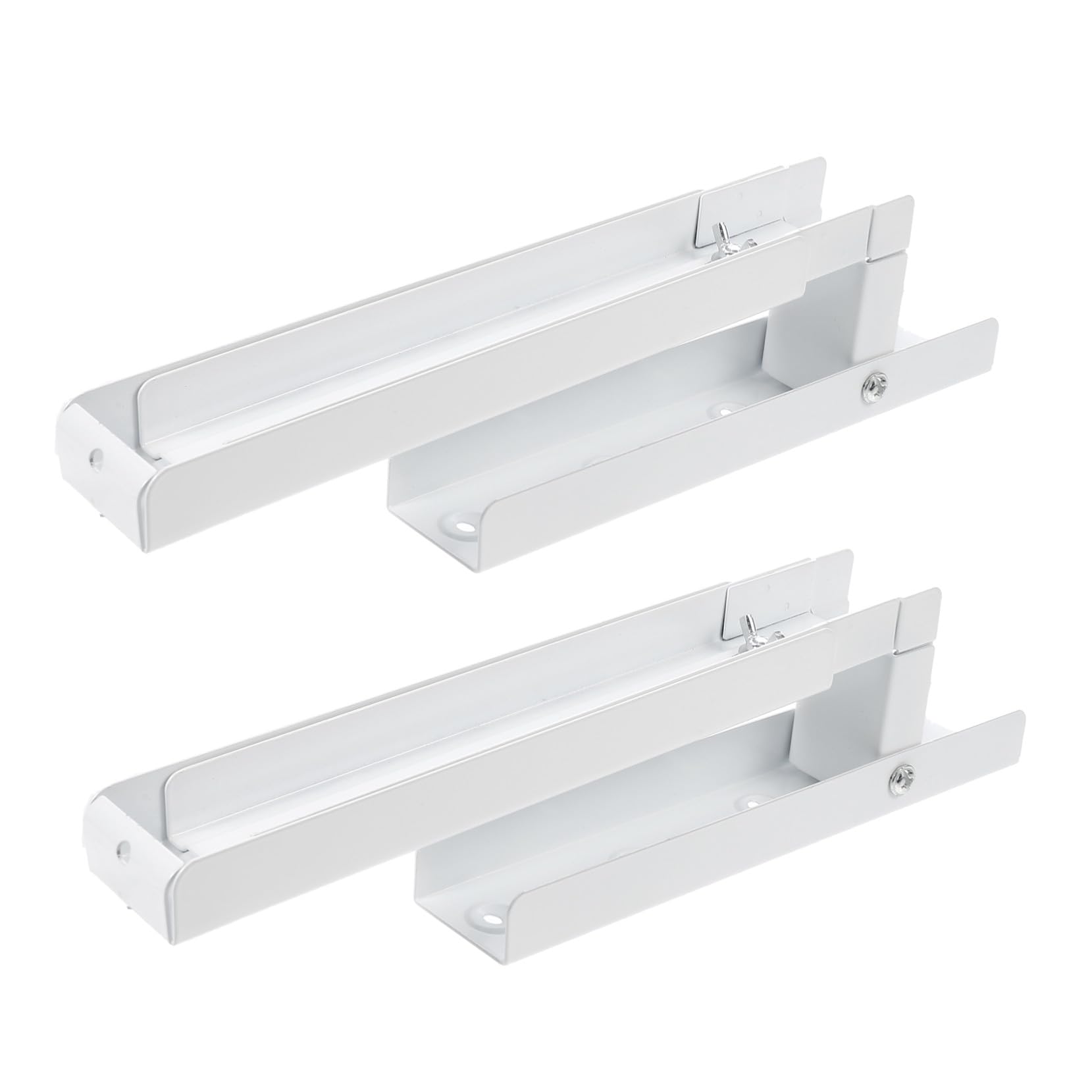 Ipetboom 2 Stück Teiliges Verstellbares Edelstahl Wandhalterung Set für Mikrowelle Platzsparend Stabile Wandmontage Robustes Küchenregal für Mikrowelle Einfache Installation Starke
