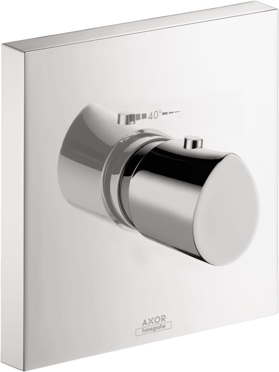 AXOR Starck Organic Avantgarde Premium Easy Temperature Control -Handle 7-inch Wide Thermostatic Shower Trim for Rough-in Valve in Chrome, 12711001