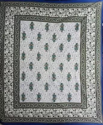 Image of Monique Brand 100% Pure Cotton Floral Printed Bedsheet for Double Bed King Size with 2 Pillow Covers