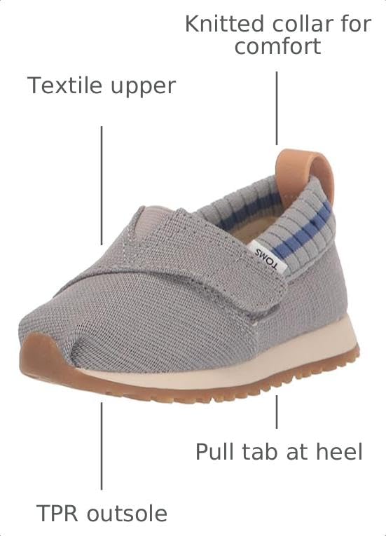 Image of TOMS Girl's Tiny Ombre Printed Felt Alpargata Resident (Toddler /Little Kid)