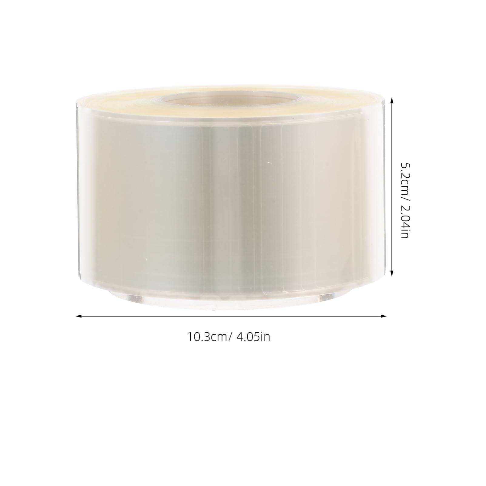 Etichette Adesive Rettangolari in Pvc 1 Rotolo da 500 Pezzi | Trasparente, Design, per Etichette e Codici a Barre di Libri, Uso in Scuole e Aule