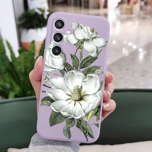 Coque Samsung S23 FE 5G violette durable en silicone souple LEECG