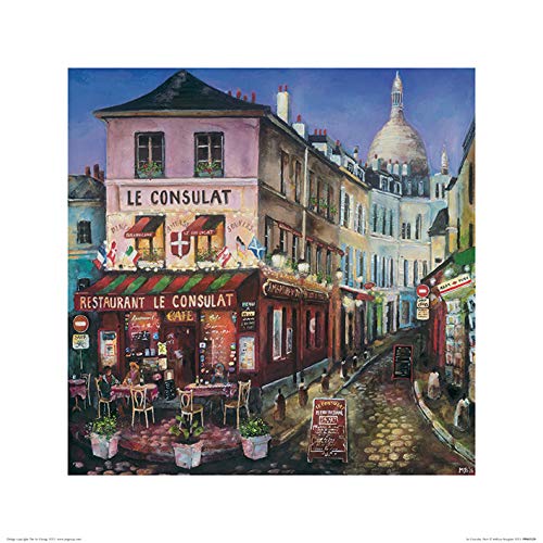 L Arte Gruppo Melissa Sturgeon Le Consulat Paris - Stampa Artistica 40 x 40 cm Carta Multicolore 40 x 40 x 1.3 cm
