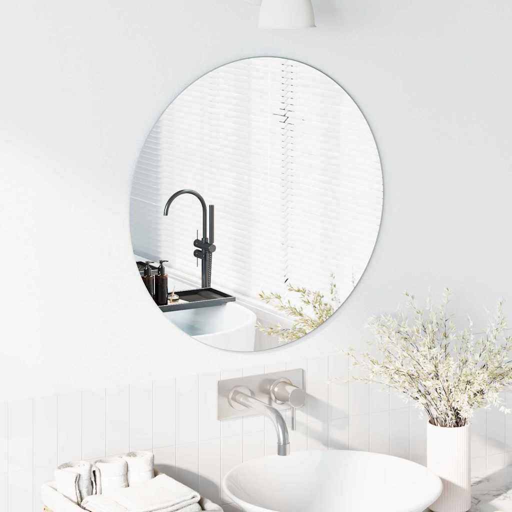 Générique Miroir Mural Rond Ø 60 cm Verre trempé,Maison & Jardin,Décorations,Miroirs,4.7 KG,42023015