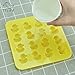 MoldFun 2-Pack Mini Size Rubber Duck Silicone Mold for Chocolate, Candy, Gummy, Jello, Ice Cube, Polymer Clay, Crayon Melt