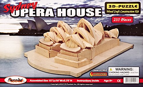 Puzzled, Inc. 3D Natural Wood Puzzle - Opera House
