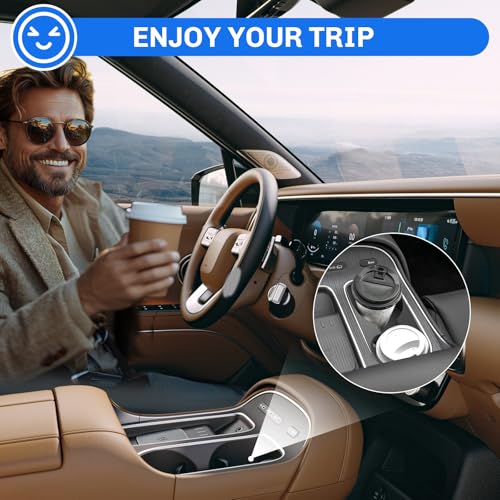 SXCY for 2026 Hyundai Palisade Accessories [7-Seat Version Double Side Armrests Only] Cup Holder Insert Silicone Cup Holder Limiter 2026 Palisade Drink Holder Adapter Non-Slip Drink Stopper Stabilizer by SXCY - Image 7