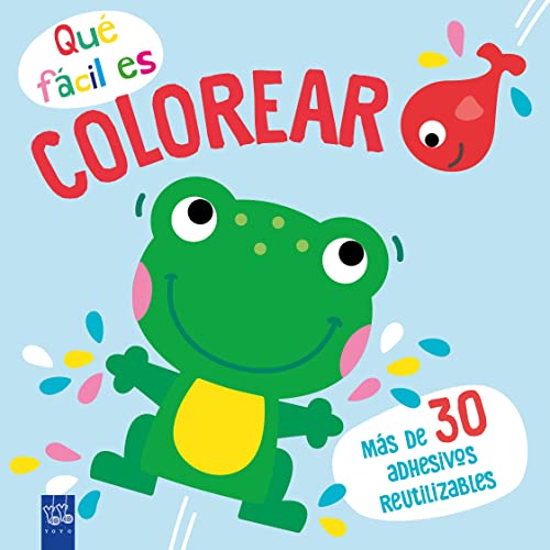 Portada de Qué fácil es colorear. Rana