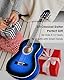 Winzz Konzertgitarre 3/4, Klassische Gitarre Anfänger Set für Kinder - Blau Glänzend (36 Zoll)