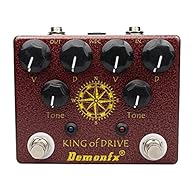 Combined OD/clean/distortion pedal in one housing Dual modes and dip switchable behind the case back 9VDC, negative tips (not included) True bypass circuit