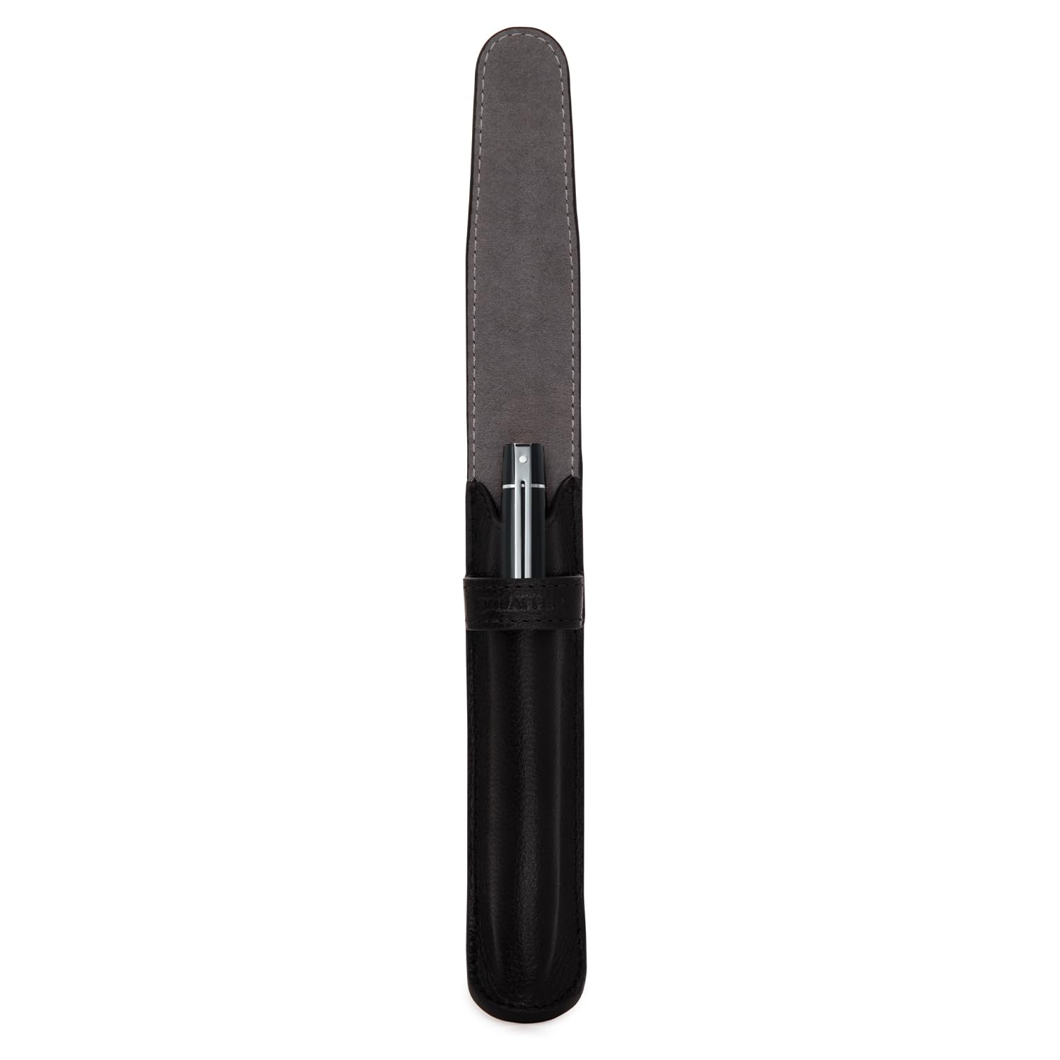Sheaffer Set de regalo | Bolígrafo negro brillante 300 9312 con borde cromado y bolsa para bolígrafo | Juego de regalo premium