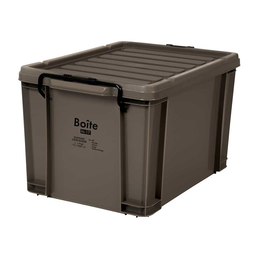 Amazon.co.jp: ベストコ コンテナボックス 収納 L ハイ 45L ブラウン Amazon.co.jp: ベストコ コンテナボックス 収納 L ハイ 45L ブラウン