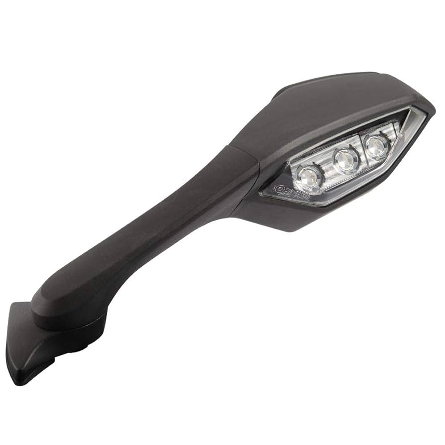 YZF-R1 YZF-R6　ミラー　左右 Amazon.com: Green-L Black Rear View Mirror with LED Turn