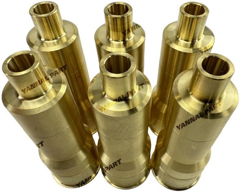 6 PC Injector Sleeve/Nozzle Holder Sleeve Suitable for Mitsubishi 6M70 Engine Part