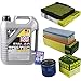Produktbild QR-PARTS 69343265 Filter Set Inspektionspaket 5 Liter Motoröl Top Tec 4100 5W-40 MANN-FILTER Innenraumfilter Luftfilter Ölfilter