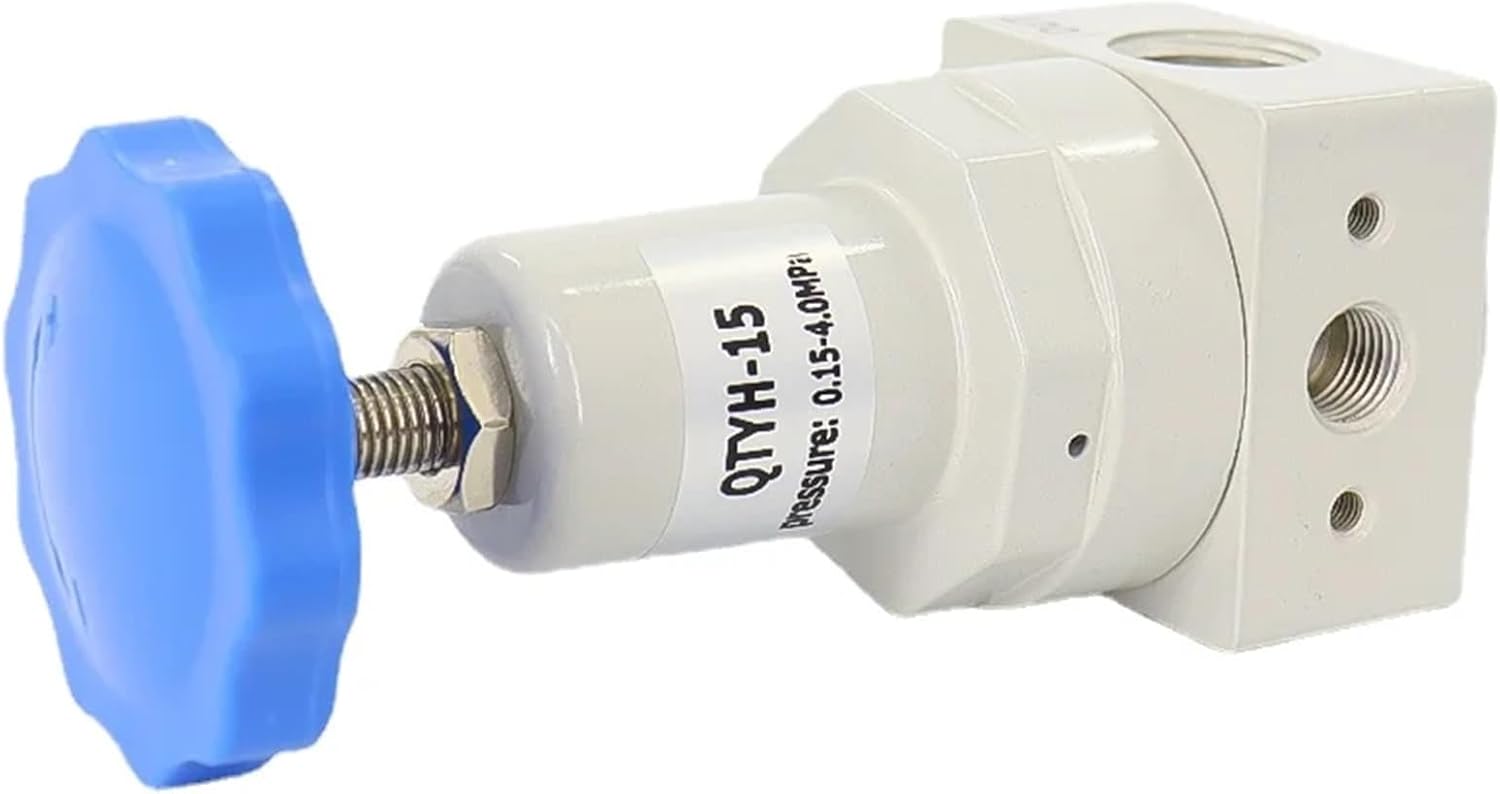 Pneumatic Air P Ressure Regulating Valve High Pressure Reducing Valve QTYH-08/10/15 0~35bar with Pressure Gauge(QTYH-8)