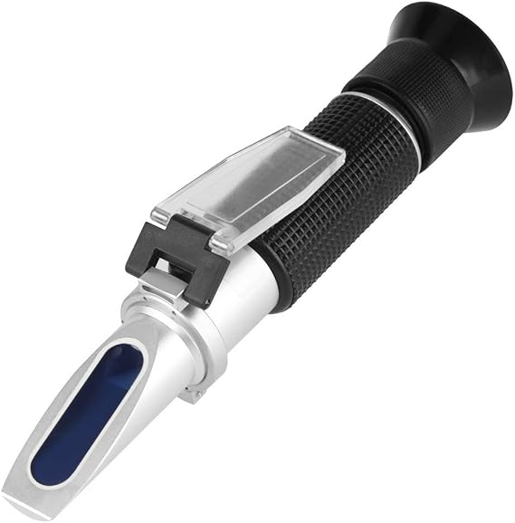 Salinity Tester, Professional 0~28% Salt Analyzer Tester Salinometer Accurate Salinometer Refractometer for Food Salinity Tester Meter