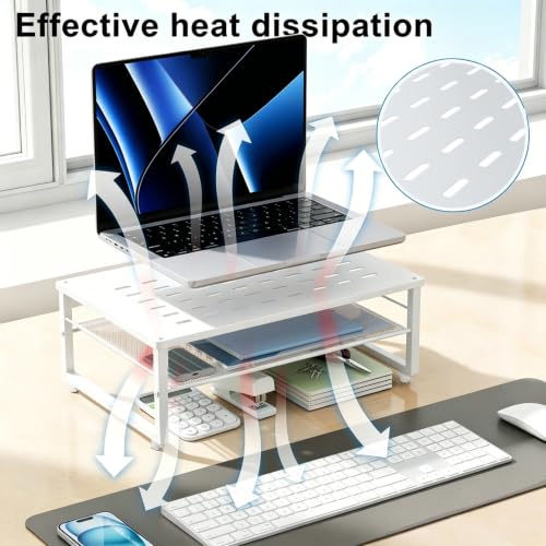 Image of gianotter 2-Tier Metal Monitor Stand Riser