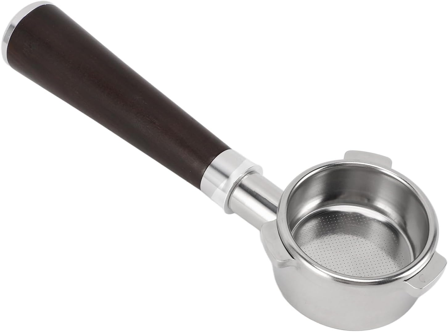 54mm Bottomless Portafilter, Stainless Steel Detachable Coffee Portafilter Espresso Handle Espresso Accessories Replacement Parts for Coffee Machine