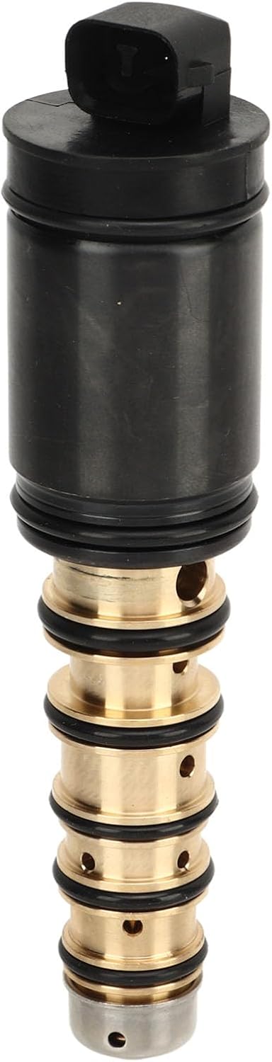 AC Compressor Control Solenoid Valve, Electronic Control Valve, Improved Airflow, Compatible with DENSO 6SEU16C, 2554833, Compressor Regulator, Air Conditioning Solenoid