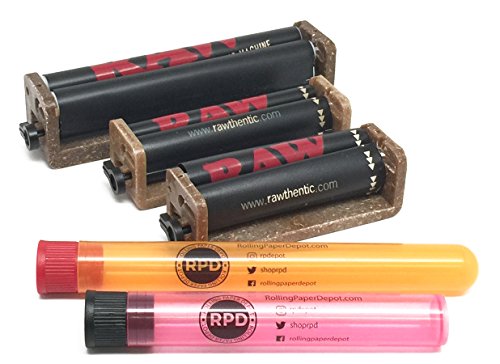 Bundle - 5 Items - RAW 2 Way Adjustable Cigarette Rollers 3 Sizes