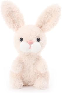 Apricot Lamb Cream Curly Bunny Rabbit Soft Stuffed Animals Plush Toys 6.3''