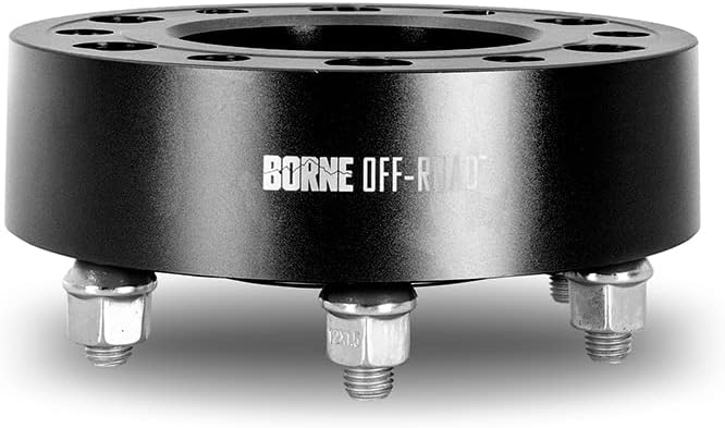 Mishimoto Borne Off-Road Wheel Spacers, 6X139.7, 2.00 Inch Thick Compatible with Ford Bronco/Ranger, Black