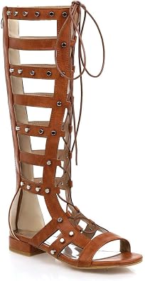 large size Summer Roman-style cross-laced open-toe casual riveted mid-calf cool booties