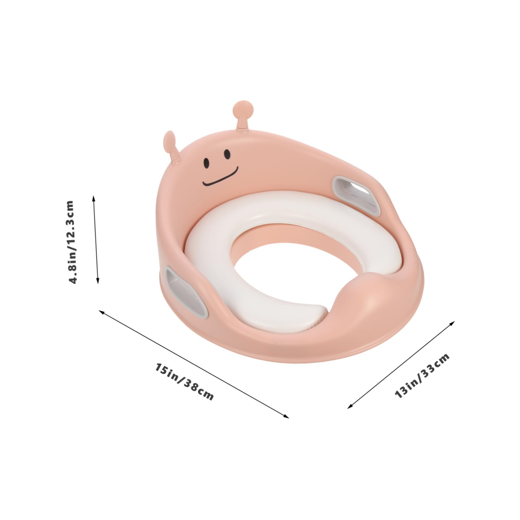 Hohopeti Asiento De Inodoro Infantil Para Entrenamiento De Niño Niña Cojín Ergonómico De Pu Diseño De Dibujos Animados Reductor De Baño Portátil Para Viajes y Uso Casa