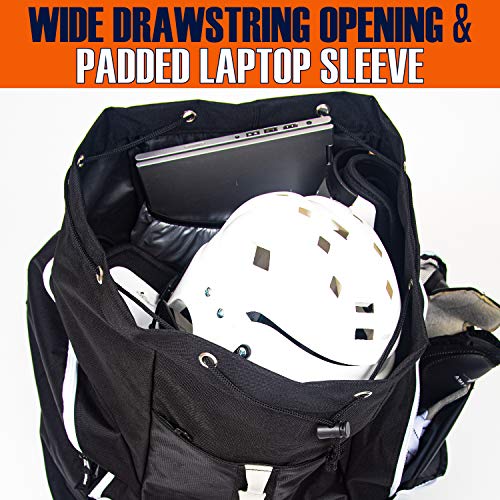 Athletico Hockey Backpack - Large Backpack To Carry Hockey Equipment Including Skates (Black) #TOP3