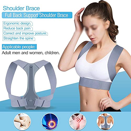 N/A Back Posture Corrector Therapy Corset Spine Support Belt Lumbar Back Posture Correction Bandage For Men Women (Color : Gray, Size : Large) #TOP2