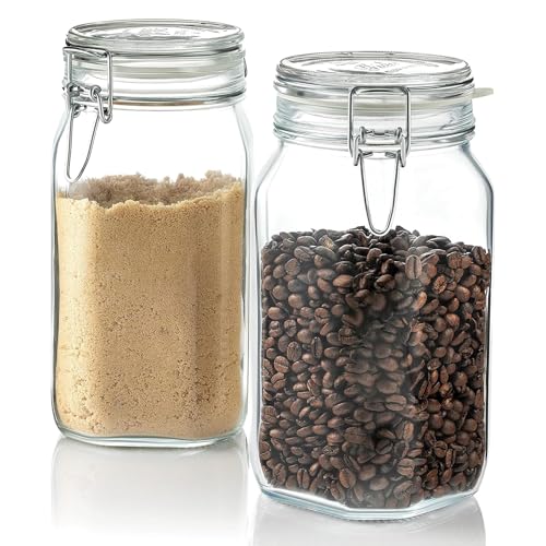 Bormioli Rocco Fido Glass Jars - 50.75 oz Large...