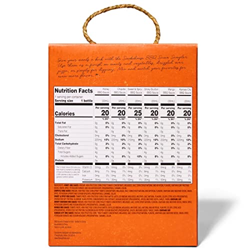 Thoughtfully - BBQ Saucen Probier-Set - Geschenk-Set Mit 6 Kleinen Grill-Saucen à 21g - Geschenk für Männer und Frauen