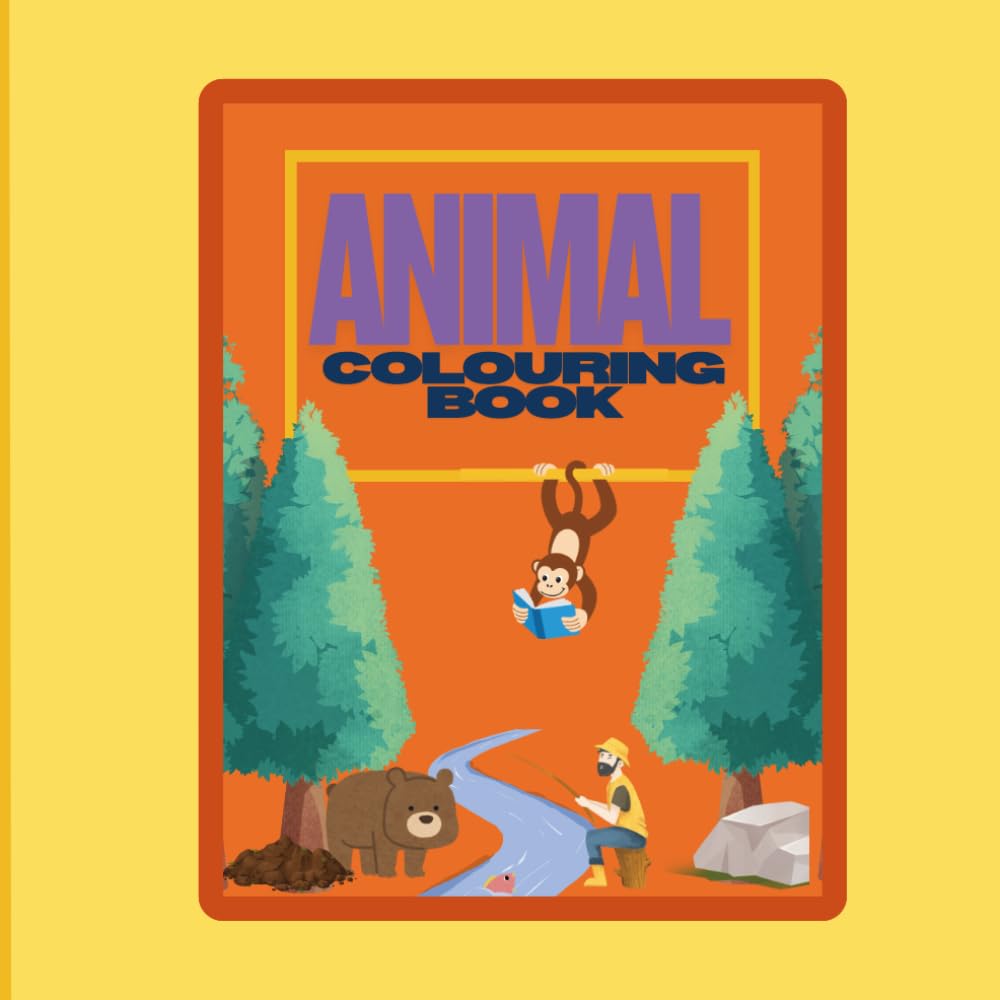 Animals Colouring Book: Over 25 Easy to Colour Animal Stencils for little creators