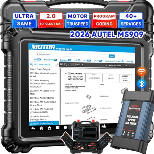 2026 Autel Scanner MaxiSYS MS909 Intelligent Scan Tool, Same as MS Ultra MS919 Up of Elite 2 PRO,...