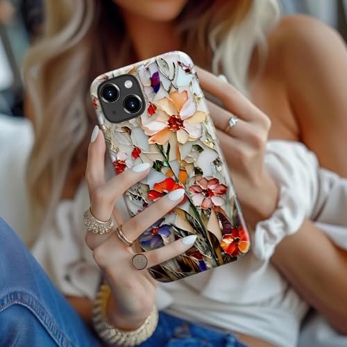 Esdot Cute Case for iPhone 15,Compatible with Magsafe,Trendy Floral - image 7