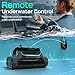 WYBOT S2 Pro High-end Cordless Robotic Pool Cleaner, Underwater Wirless Charging, Remote APP Control, Auto-Return to Dock, Dual Cleaning Filtration, Futuristic Pool Vacuum for Inground Pools