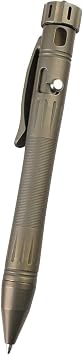 MecArmy TPX12 Mini Titanium Bolt Action Tactical Pen with Replaceable Refill, EDC Tactical Pen with Stress-Relief Spinner Tail for Office Outdoor Lightweight for Daily Carry Titanium Bronze