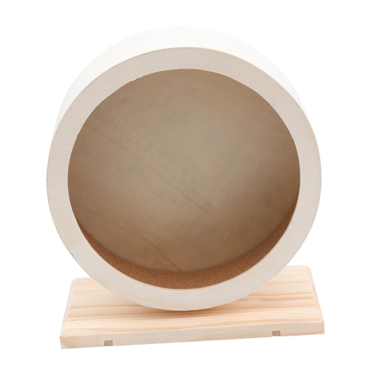 COLLBATH Large Diameter Wooden Exercise Wheel Non-Run Disc Ideal for Hamsters Rats Small Animals Pet Exercise Toy 14 Inches